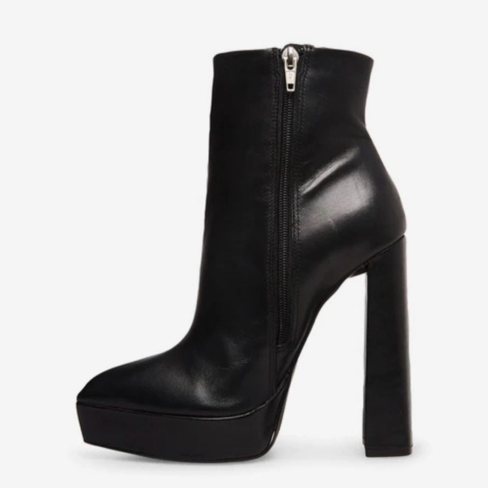 Elegant Black High Heel Ankle Boots- Dalina